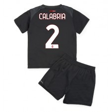 AC Milan Davide Calabria #2 Hjemmedraktsett Barn 2022-23 Kortermet (+ korte bukser)